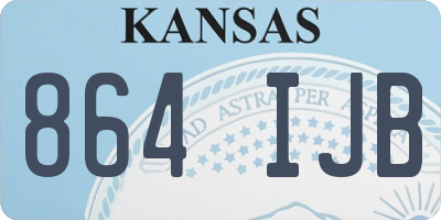 KS license plate 864IJB