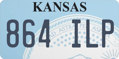 KS license plate 864ILP
