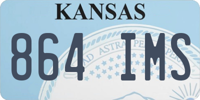 KS license plate 864IMS