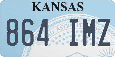 KS license plate 864IMZ