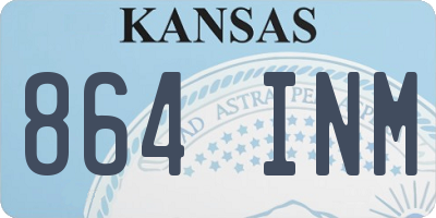 KS license plate 864INM