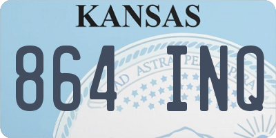 KS license plate 864INQ