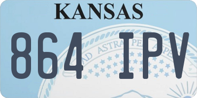 KS license plate 864IPV