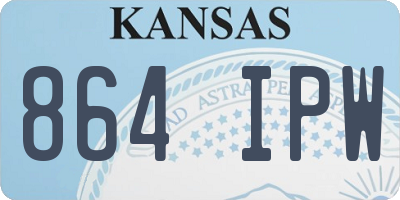KS license plate 864IPW