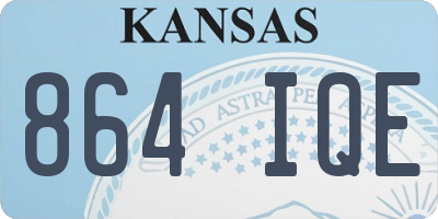 KS license plate 864IQE