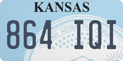 KS license plate 864IQI
