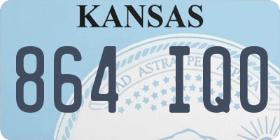KS license plate 864IQO