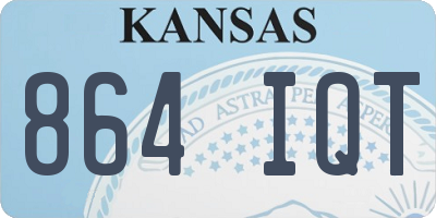 KS license plate 864IQT