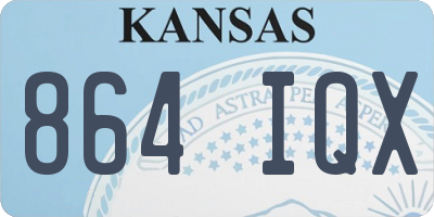 KS license plate 864IQX
