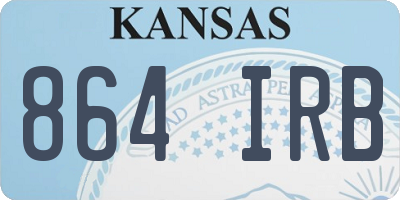 KS license plate 864IRB