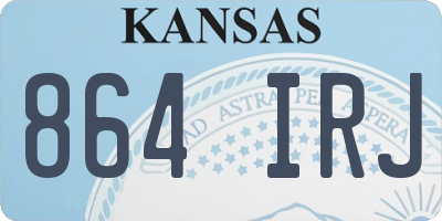 KS license plate 864IRJ