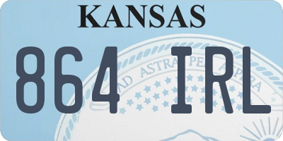 KS license plate 864IRL