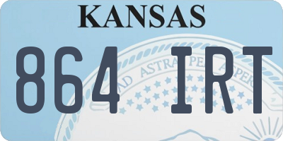 KS license plate 864IRT