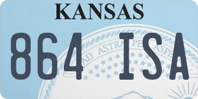 KS license plate 864ISA