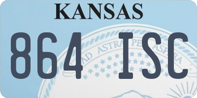 KS license plate 864ISC
