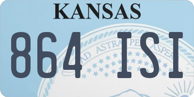 KS license plate 864ISI