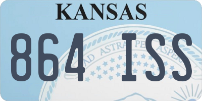 KS license plate 864ISS