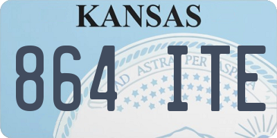 KS license plate 864ITE