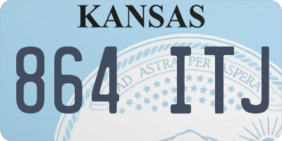 KS license plate 864ITJ