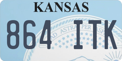KS license plate 864ITK