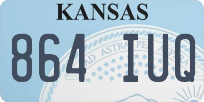 KS license plate 864IUQ