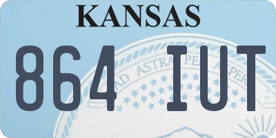 KS license plate 864IUT