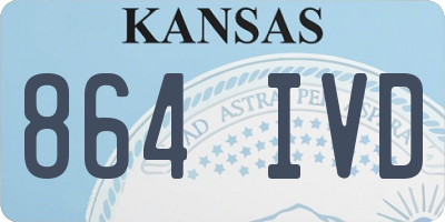 KS license plate 864IVD