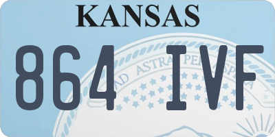 KS license plate 864IVF