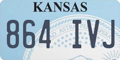 KS license plate 864IVJ