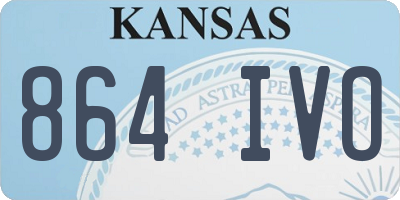 KS license plate 864IVO