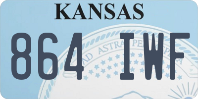 KS license plate 864IWF