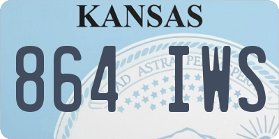 KS license plate 864IWS