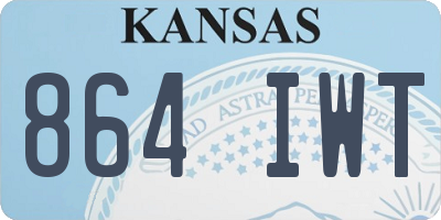KS license plate 864IWT