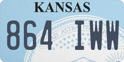KS license plate 864IWW
