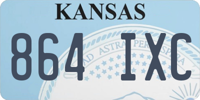 KS license plate 864IXC