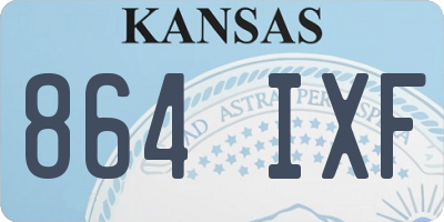 KS license plate 864IXF