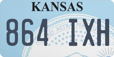 KS license plate 864IXH