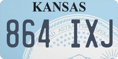 KS license plate 864IXJ