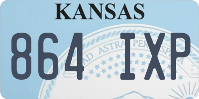 KS license plate 864IXP