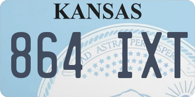 KS license plate 864IXT