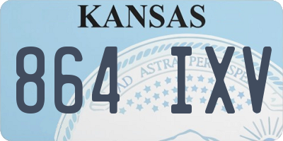KS license plate 864IXV