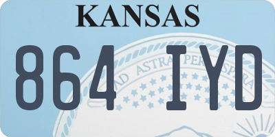 KS license plate 864IYD