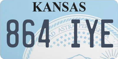KS license plate 864IYE