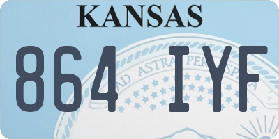 KS license plate 864IYF