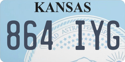 KS license plate 864IYG
