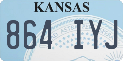 KS license plate 864IYJ