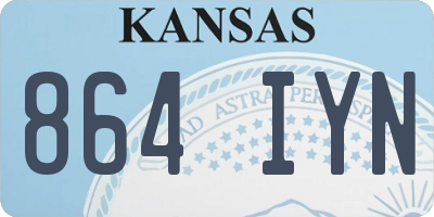 KS license plate 864IYN