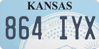 KS license plate 864IYX