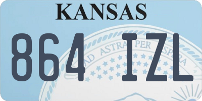KS license plate 864IZL