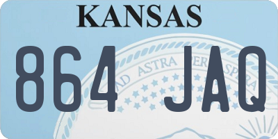 KS license plate 864JAQ